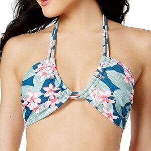 Women’s Aloha Waters Halter Bikini Top Navy, Multi Size